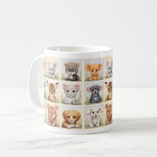 NIEDLICHER TIERE 2 TASSE (Vorderseite Links)