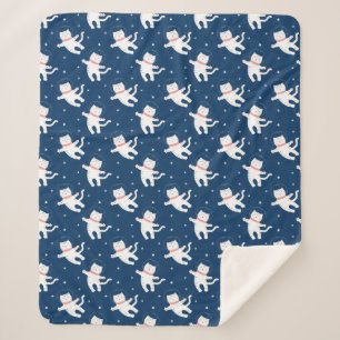 Niedlicher Tiere Astronauten Sherpa Blanket Sherpadecke