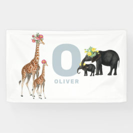 Niedlicher Tiere Baby's Kinderzimmer Kinder Zimmer Banner
