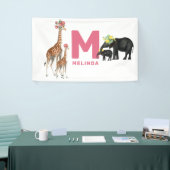 Niedlicher Tiere Baby's Kinderzimmer Kinder Zimmer Banner (Messeveranstaltung)