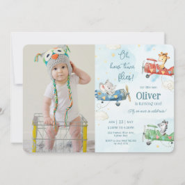 Niedlicher Tiere Flugzeug Adventure Time Fliegen G Einladung