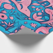 Niedlicher Tiere Geschenkideen Papier Geschenkpapier (Ecke)