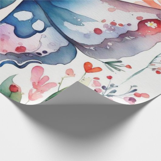 Niedlicher Tiere Geschenkideen Papier Geschenkpapier (Ecke)