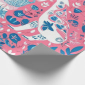 Niedlicher Tiere Geschenkideen Papier Geschenkpapier (Ecke)