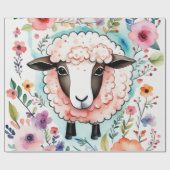 Niedlicher Tiere Geschenkideen Papier Geschenkpapier (Flach)