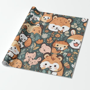 Niedlicher Tiere Geschenkideen Papier Geschenkpapier