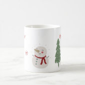 Niedlicher Tiere Kidds Weihnachtsmugge Kaffeetasse (Mittel)