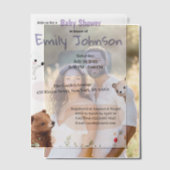 Niedlicher Tiere Kinderdusche Vellum Einladungen (Versatz (Ehepaar))