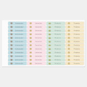 Niedlicher Tiere Name des Schülers Etiketten (Blatt)