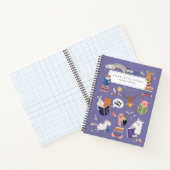 Niedlicher Tiere SpiralNotebook für Zurück in die Notizblock (Innenseite)