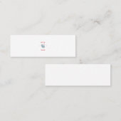 Niedlicher Tiere Valentines Meeresbiologe Telefonnummerkarte (Vorne/Hinten)