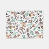 Niedlicher Tiere Zimmerdekoration Fleecedecke (Vorderseite (Horizontal))