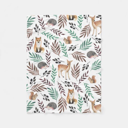 Niedlicher Tiere Zimmerdekoration Fleecedecke (Vorderseite)