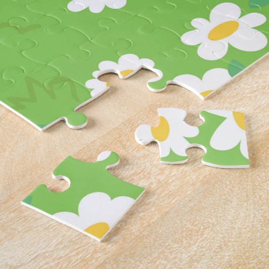 Niedlicher Tierzug Regenbogen Moderne Kinder Puzzle (Seite)