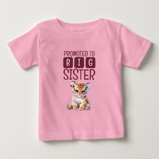 Niedlicher Tiger Baby T-shirt (Vorderseite)