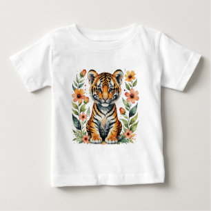 Niedlicher Tiger Baby T-shirt