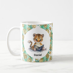 Niedlicher Tiger Buch Kaffeetasse
