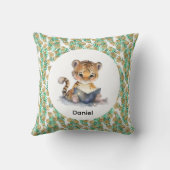 Niedlicher Tiger Buch Kissen (Rückseite)