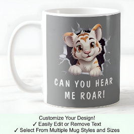 Niedlicher Tiger in einer Tasse! Neuheit für Tiger Kaffeetasse