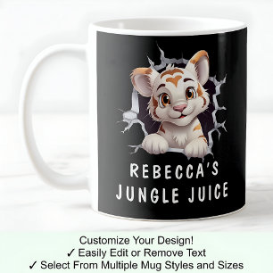 Niedlicher Tiger in einer Tasse! Neuheit für Tiger Kaffeetasse