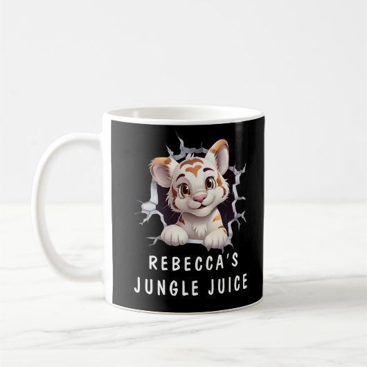 Niedlicher Tiger in einer Tasse! Neuheit für Tiger Kaffeetasse (Links)