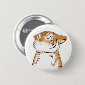Niedlicher Tiger-Knopf Button (Vorne & Hinten)