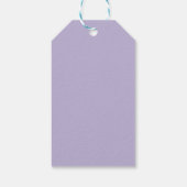 Niedlicher Tiger lila Geschenkanhänger (Rückseite)