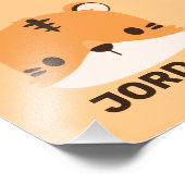 Niedlicher Tiger mit Personalisiertem Foto (Ecke)