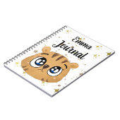 Niedlicher Tiger Notizblock (Linke Seite)