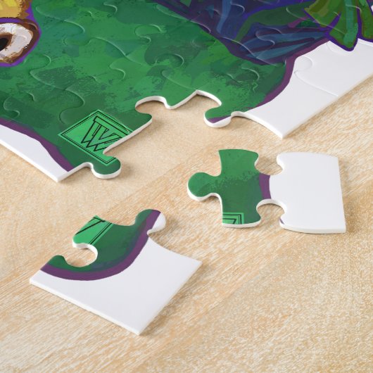 Niedlicher Tiger-personalisiertes Puzzle (Seite)