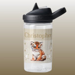 Niedlicher Tiger trägt den Namen mit Sternenjungen Trinkflasche<br><div class="desc">CamelBak Eddy® Wasserflasche für Kinder. Personalisieren mit einem Namen. Diese Wasserflasche hat einen niedlichen Tiger mit Sternen in den Farben braun und weiß.</div>