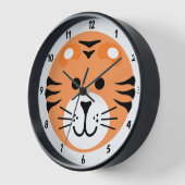 Niedlicher Tiger Wild One Jungle Safari Cartoon Uhr (Winkel)