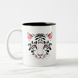niedlicher Tiger Zweifarbige Tasse