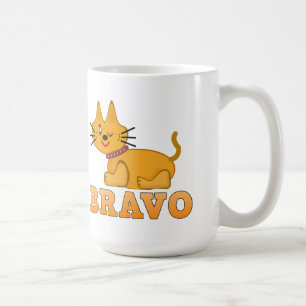 Niedlicher Tigerkatze, tapfer Cartoon Kaffeetasse