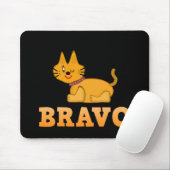 Niedlicher Tigerkatze, tapfer Cartoon Mousepad (Mit Mouse)