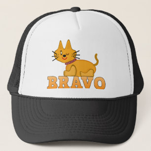 Niedlicher Tigerkatze, tapfer Cartoon Truckerkappe