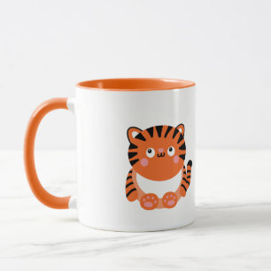 Niedlicher Tigermuschel Tasse