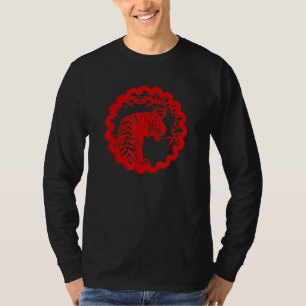 Niedlicher Tigerrot für Frauen und einzigartiger T T-Shirt