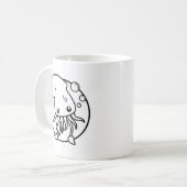 Niedlicher Tintenfisch Kaffee Tasse (Vorderseite Links)