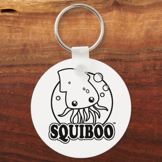 Niedlicher Tintenfisch Schlüsselanhänger (Vorderseite)