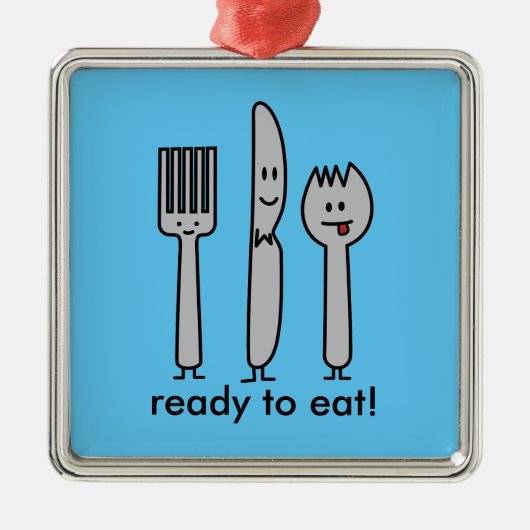 Niedlicher Tischbesteck-Gerät-Gabel-Messer Spork Ornament Aus Metall (Vorne)