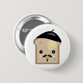 niedlicher Toast Button (Vorne & Hinten)