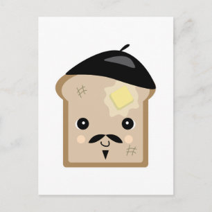 niedlicher Toast Postkarte