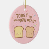 Niedlicher Toast zum neues Keramik Ornament (Rechts)