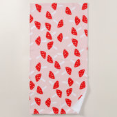 Niedlicher Toilette Mushrooms Strandtuch (Vorderseite)