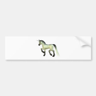 Niedlicher ToonUnicorn Autoaufkleber