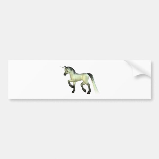 Niedlicher ToonUnicorn Autoaufkleber (Vorne)