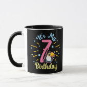 Niedlicher Toucan 7. Geburtstag 7. Geburtstag Tasse (Links)