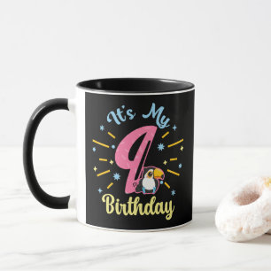 Niedlicher Toucan 9. Geburtstag 89. Geburtshaus Tasse
