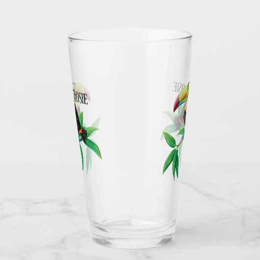 Niedlicher Toucan Beach Glass Glas (Links)